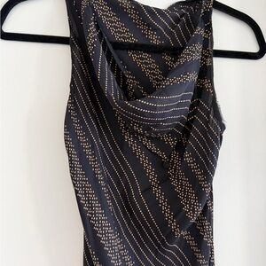 Elegant Black and Gold Women's Dress